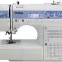 Brother CS7205 Computerized Machine, 150 Built Stitches, 1 Font, Wide Table, 11 Sewing Feet, White