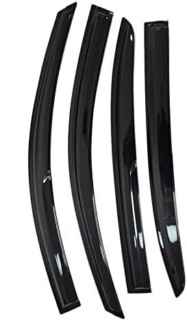 labwork Black 4 Pieces Window Visors Shade Sun Rain Wind Guards Replacement for 2008-2012 Honda Accord Sedan 4-Door