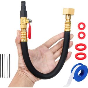 Flush Hose Fitting Kit for Yamaha,PWC WaveRunner/Sport Jet Boat Flush Fitting Kit Black Compatiable For Yamaha,LX VX VXR FXHO VX110 VX Deluxe FX Cruiser Jet Ski (Jet Boat Flush Fitting Kit-Black)