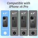 for iPhone 16 Pro Case, Disco Party Glam Y2K Design, Military-Grade Drop Protection, Playful Soft Slim TPU Protective Cover with Camera Protection for Women & Girls