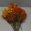 10 Bundles Artificial Flowers for Outdoors,UV Resistant Fake Mums for Front Porch Decor