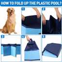 Foldable Duck Pool, Portable Hard Plastic Duck Pond Tub, Collapsible Duck Pools for Pet Ducks, Dogs and Cats Indoor & Outdoor Use, Hard Shell, Easy to Clean and Store