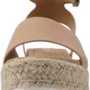 Soda Topic Open Toe Buckle Ankle Strap Espadrilles Flatform Wedge Casual Sandal, Size 8.5