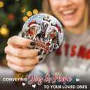 3 x VeryHomy 2025 Farmhouse Horse Ornaments for Christmas Tree | Double Sided Ceramic Horse Ornament, Gifts for Horse Lovers, Farm Animal Ornaments for Xmas Decorations, Horse Lover Gifts for Women Girls