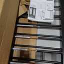 Babelio Baby Gate for Stairs, Kitchen & Doorways, No Bottom Bar| Easy Installation| One-Handed Operation| Auto-Close| Hardware Mount (Drill Needed) Safety Dog Gate (Black - 2 Pcs, 26-43" W, 28" H)