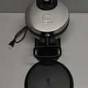 Chefman Rotating Belgian Waffle Maker, 180 Flip Iron w/ Non-Stick Plates, Adjustable Timer, Locking Lid, & Drip Plate, Space Saving Storage, Mess-Free Breakfast, Stainless Steel/Black