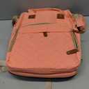 Diaper Bag with Changing Station, Waterproof 3 in 1 Baby Diaper Backpack with Foldable Changing Pad, Large Travel Backpack for Baby Girl Boy, Peach Pink