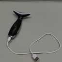 BDopsikn 7 Color Galvanic Machines Red Light Therapy for Face and Neck, Face Massager Tool for Wrinkles, Double Chin, Vibrating Facial Massager with Thermals, Black 