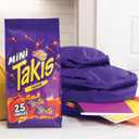 Takis Fuego Mini 25 pc / 1.23 oz Bite Size Multipack, Hot Chili Pepper & Lime Flavored Extreme Spicy Rolled Tortilla Chips (EXP 09/15/27)