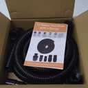 12 Foot Long Dust Collection Power Tool Hose Kit for Multiple Types/Brands of Power Tools and Work Shop Vacuums with Threaded Fittings (Hose w/ 5 Fittings)