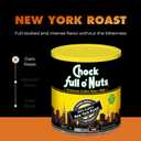 Chock Full o' Nuts New York Roast Ground Coffee  Premium Beans in Recyclable Steel Can  Rich Flavor & Aroma, Dark Roast  Perfect for Drip, Pour-Over, Percolator  30.5 Oz Can (EXP 01/15/28)