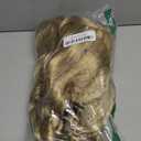 5PCS Set Christmas Wig Long Blonde Braid Who Wig for Women Girls with Necklace and 2*Red Bow For Halloween Party Cosplay Costume Wig Accessory(+Wig Cap) (19.7"-22"-Blonde-Medium)