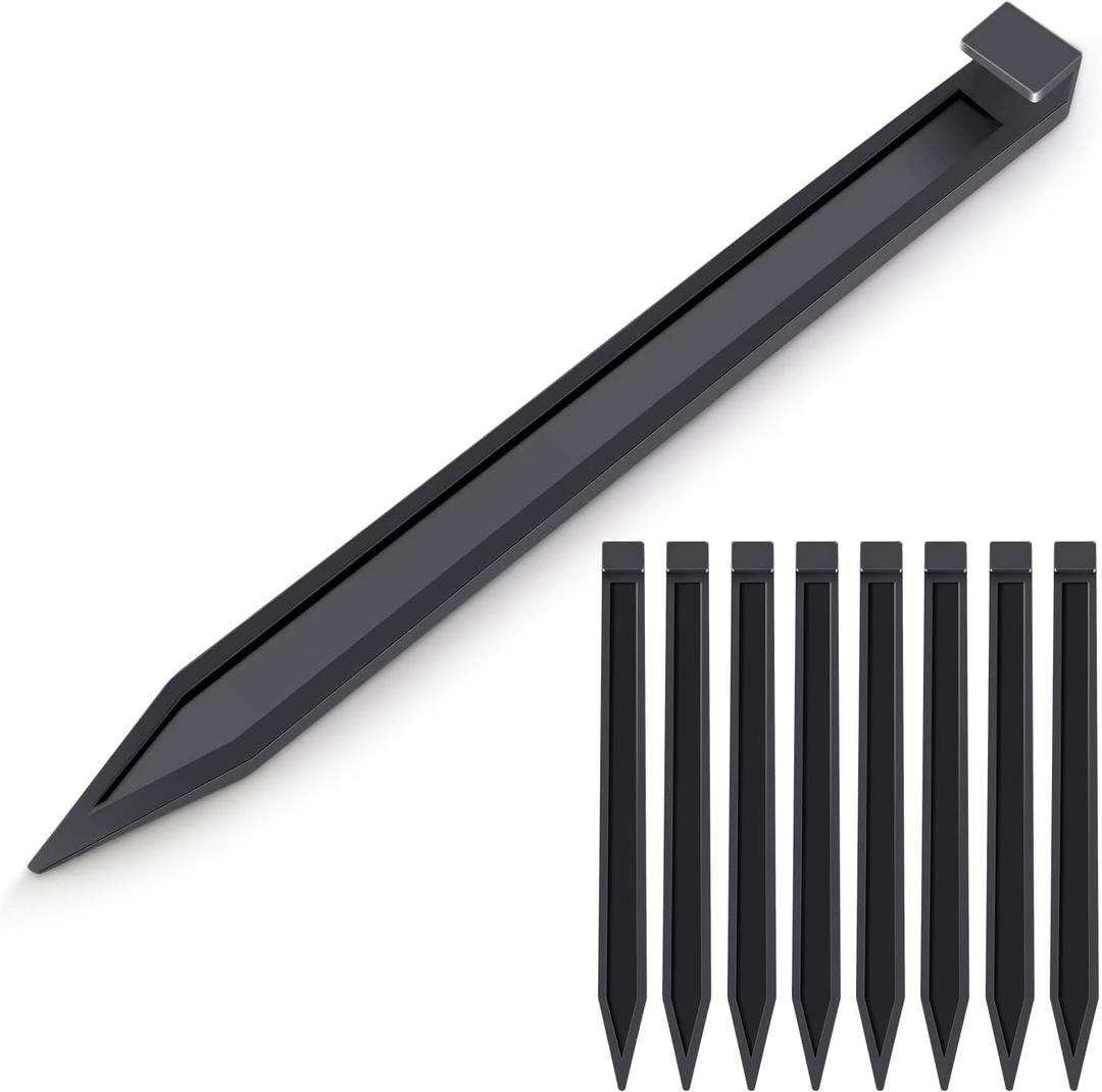 Landscape Stakes 30 Pack, 10 Inch Garden Landscape Anchoring Stakes for Terrace Board, Landscape Edging Coil, Grass Barrier, Bender Board, Garden Liner