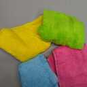 MEMRUI Multicolor Fingertip Towels for Bathroom - Kid's Face Towels, 10 x 18 Inches, 4 Pcs in 4 Colors