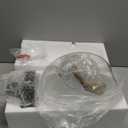 Industrial Semi Flush Mount Ceiling Light, 800 Lumen LED Bulb Included, Clear Glass Shade Ceiling Light Fixture, Farmhouse Light Fixture for Hallway Corridor Kitchen Bathroom Bedroom Passway