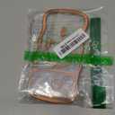 BENTOBEN Clear Glitter for iPhone 17 Pro Max Case 2025 [Compatible with MagSafe] Cute Curly Wavy Plated Anti-Slip Magnetic Hard Back Women Men Phone Cases Cover for 17 Pro Max 6.9", Cosmic Orange