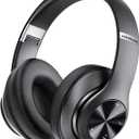 Bluetooth Headphones Over Ear, 60 Hours Playtime Foldable Headphones Wireless Bluetooth Hi-Fi Stereo Deep Bass with 6 EQ Modes, Adjustable Lightweight Headset with Microphone, FM, SD/TF for Adults
