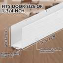 Yaocom 4 Pack 36 Inch U Shape Screw on Under Door Seal, White