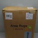 Art&Tuft Washable Rug, Ultra Thin Anti-Slip Backing Abstract 9x12 Rug, Low Pile Stain Resistant Rugs for Living Room, Foldable Machine Washable Area Rug (TPR53-Beige, 9'x12')