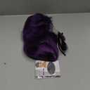 Wig and Sunglasses Set - 15 Inch Wavy Wig With Bangs - Heat Resistant Bob Wig - Short Curly Wavy Wig - Shoulder Length Wigs for Women - Bachelorette Party Costume Cosplay Wigs (Purple)