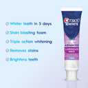 Crest 3D White Advanced, Teeth Whitening Toothpaste for Adults, 3.7 oz, 4 Pack, Cavity Protection Fluoride Toothpaste, Strengthens Enamel, Travel Size Toiletries