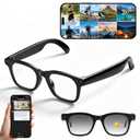 Gezxt AI Smart Glasses with Camera,8MP/1080P HD Video & Audio Recording Camera, RealTime Voice Translation, AI Voice Assistant,Bluetooth Connectivity, Photochromic Sunglass Lenses for Men & Women