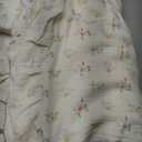 BuLuTu 2-Layer Cotton Muslin Duvet Cover Full for Kids Girls Boys, Shabby Chic Floral Duvet Covers Beige Comforter/Quilt Cover with Ruffles, 79"x90", Azalea, No Pillow Cases