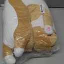 shangman Lovely Plush Cat Doll Cute Cartoon Soft Stuffed Kitten Long Throw Sleeping Pillow , Toy Gift for Kids Girlfriend Multiple Size (Brown,90cm/35.4in)