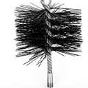 Stanbroil 6 Inch Round Chimney Cleaning Brush with 1/4" NPT Fitting for Insulated Chimneys, Stainless Steel or Metal Stove Pipes- Works with Most Chimney Rod Sets