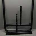 Handle Bar for Walking Pad Only, Compatible with Walking Pad 19.7'' Wide, Adjustable Handrail Height (Max 37.4''), Non-Slip Feet, Easy to Assemble, Stable Design, Black