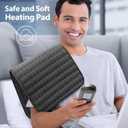 Heating pad for Back Pain Relief, Heating Pads for Neck, Shoulder, Fathers Mothers Day Gifts for Women, Men, Dad, Mom, Auto-Off,Machine Washable, Moist Dry Heat Options, Extra Large 12"x24" Deep Gray
