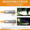 2 x X723 LED Flashlights with 3000 High Lumens - Bright Zoomable Rechargeable Flashlights with 9 Modes for home, IPX6 Waterproof Small FlashLight for Emergencies, Camping, Hiking and Outdoor Use