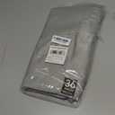 Chyhomenyc Silver Grey Short Blackout Curtains 36 Inch Length, Small Kitchen Curtain Tier Rod Pocket Half Window Curtains for Bathroom Basement Cabinet Camper RV Bunk, 2 PCS, Each 30" Wx36 L