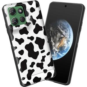for Moto G 5G 2025 Case,Soft TPU Slim Fashion Anti-Fingerprint Non-Slip Protective Phone Case Cover for Motorola Moto G 5G 2025 6.7 inch,Cow Print