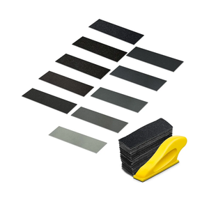 Micro Sander Kit 3.5X 1 Inch Detail Finger Sander for Small Projects+ 100PCS Wet Dry Sandpaper Sheets 60 120 240 400 600 800 1000 1500 2000 5000 Grit for DIY Crafts Wood Metal
