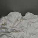 California Design Den Fitted Sheet Queen Size, Deep Pocket Soft 400 Thread Count 100% Cotton Sateen, No-Pop Off Elastic, Queen Cotton Fitted Sheet Only (Antique White)