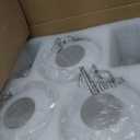 KCO Lighting Modern 3 Light Cluster Pendant Lighting Vintage Milk Glass Chandelier Light Fixture Black Contemporary Cluster Chandelier for Living Room Dining Room