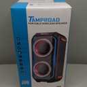 Bluetooth Speaker, 300W Peak Power Wireless Boombox Speakers with Deep Bass, Portable Loud Stereo Sound Large Subwoofer with Led Light Show for Party Outdoor Camping (Black)