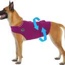 Dog Anxiety Vest, Skin-Friendly Thunder Jacket for Dogs, Dog Calming Shirt for Thunder, Fireworks, Vet Visits and Separation - Keep Pet Calm Without Medicine, Fit for Small Dogs (Purple)