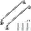 Grab Bars for Shower, 2 Pack 24-Inch Anti Slip Shower Handles for Elderly, Safety Shower Grab Bar, Stainless Steel Handicap Grab Bars for Bathroom,Toilet (Brushed Nickel, 1" Diameter)