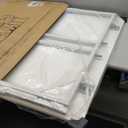 Folding Desk - 39.4 Wood Top Foldable Desk for Small Spaces | No Assembly Required Compact Desk for Home Office, Writing, and Study (White)