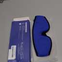 Cooling Gel Eye Mask for Puffy Eyes, Larger Full-Eye Cold Compress for Swelling, Ice-Cold Therapy, Forehead & Upper Cheek Cooling Relief, Reusable Headache and Migraine Mask, FSA Eligible HSA, Black