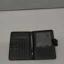 GOAUS Passport Holder for Travel with AirTag Slot Cards Cash Pocket, PU Leather Travle Wallet Gifts for Women Men RFID Blocking Book Case Black, AirTag Not Included