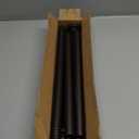 Brown Shower Curtain Rod Adjustable 43-78 inch, 1"Diameter Spring Tension Curtain Rod No Drill, Anti-Rust Non-Slip Shower Rod for Bathroom Tension Rod