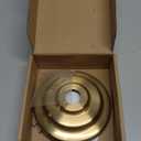 Heavy Duty Light Fixture Canopy Kit 5.3 Inches Diameter & 5.9 Feet Chain Ceiling Mounting Hardware for Pendant Light, Chandelier or Swag Light Fixtures, Brass