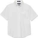Nautica Boys' Short Sleeve Oxford Shirt (10-12, White)