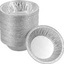 (50 Pack Pie Pans 5 inch,Mini Pie Tins HEAVY-DUTY Disposable Aluminum Foil Tart,pie Pans for Baking Personal Mini Pies, Easily Stack & Store, Freeze & Reheat