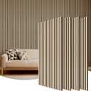TONOR Wood Wall Panels for Interior Wall Decor, 4 Pack 47.2" x 23.6"(31ft) Wood Slat Acoustic Panels, Soundproof Wall Panels for Noise Cancelling and Decoration, Living Room, Bedroom, Office, Oak