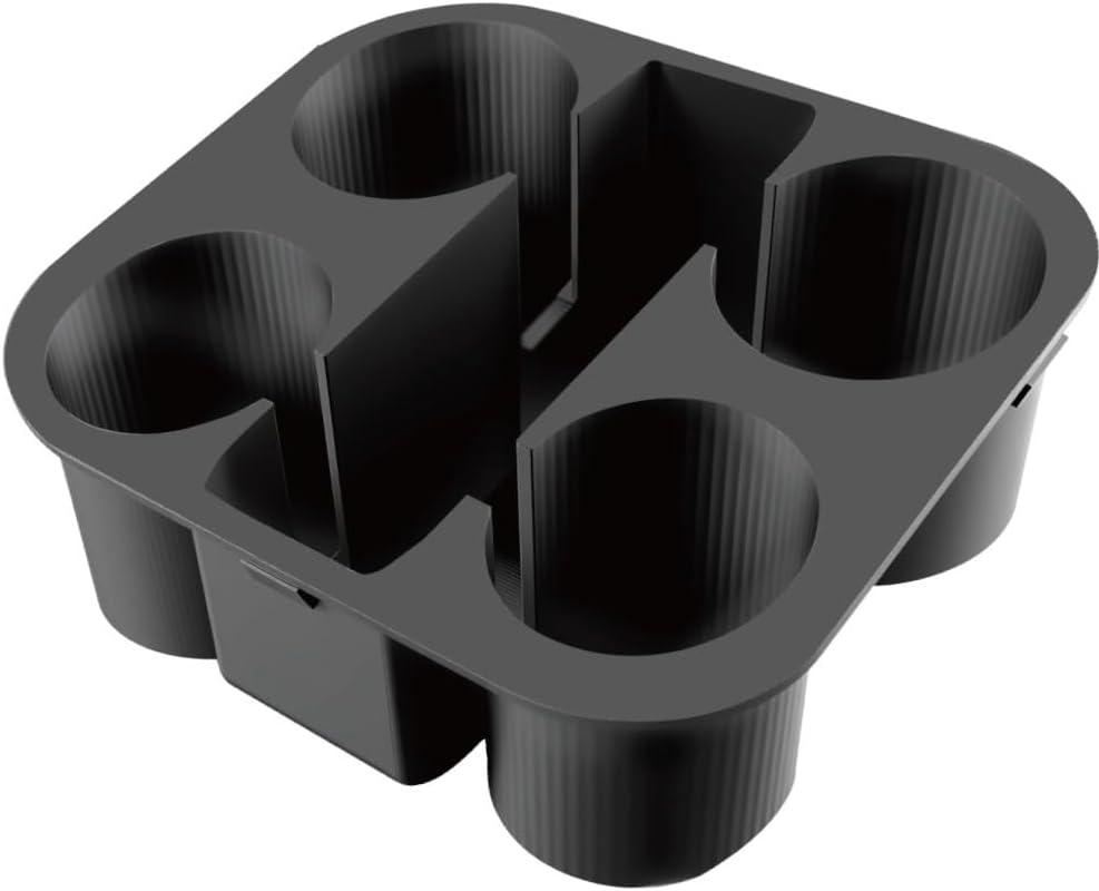 Upgraded Center Console Cup Holder Compatible with Chevrolet GMC Silverado Tahoe Yukon Sierra Suburban 2003-2007, Front Center Console Beverage Drink, Accommodating Up to 4 Cups