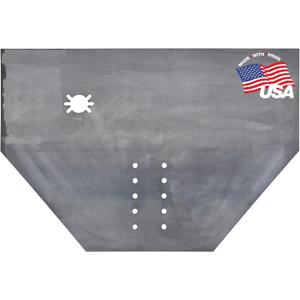 Buyers Products 1809027A Fabricator Pintle Mount Hitch Plate, 3/4" Thick x 23.50" Height x 34.50" Wide, Two Weld-On Gussets, Cut Out Trailer Connector, Includes 2 D Rings w/Bracket